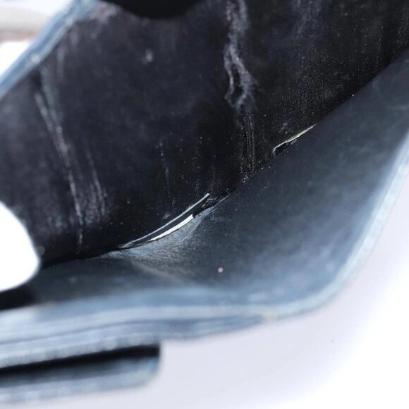 CHANEL COCO Mark Wallet Caviar Skin Black Gold CC Auth - Picture 9 of 16